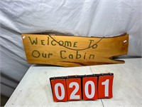 Amish Made Welcome To Our Cabin Sign