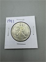 1941 Walking Liberty Silver Half Dollar