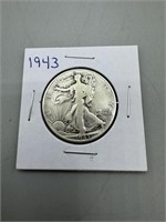 1943 Walking Liberty Silver Half Dollar