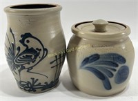 (2) Vintage Wisconsin Pottery Pots 1988 & 1990