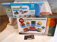NEW Storage Containers (2 sets)