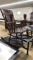 SOLID WOOD ANTIQUE ROCKING CHAIR