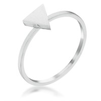 Minimalist Triangle Stackable Ring