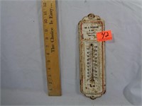 WM. B. Woodward & Son Metal Thermometer 11"x3"