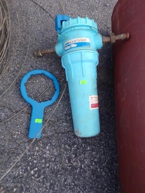 water filter and wrench