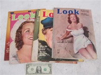 Assortment of 8 LOOK Magazines from 1939