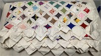Beautiful Vintage Quilt Approx 120” x 102”