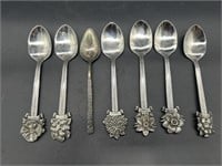 (6) Months of the Year Spoons + 1 Mismatched