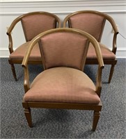(3) Vintage Paoli Chair Company accent chairs