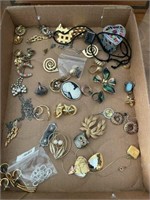 Flat of Miscellaneous Costume Jewelry