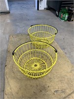 YELLOW NEWLY PAINTED EGG BASKETS