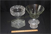 Glassware: Salad Bowl 10 x 5.5, Bowl 8 x 5,