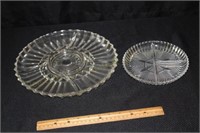 Glassware: Divided Tray 12 x 1 & Divided Dish 7 x