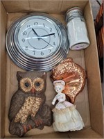 Clock owl Decor knick knacks