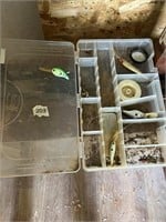 4 fishing, lures, and plastic tacklebox.