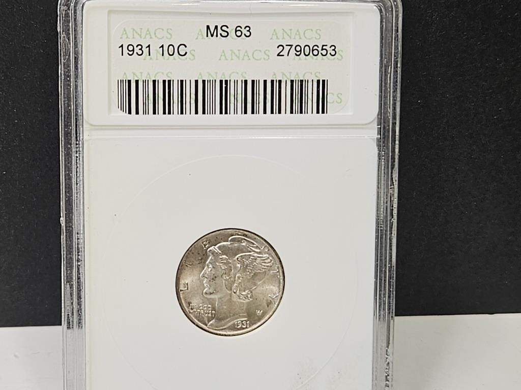 1931 10c Graded MS 63  2790653