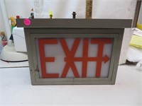 Vintage 2 Sided Lighted Exit Sign