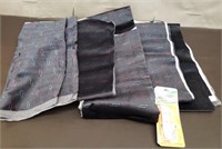 4 Pieces Retro Upholstery Fabric, & Velcro