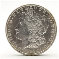 1884-P Morgan Silver Dollar - AU