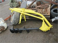 YELLOW POST HOLE AUGER