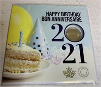 Happy Birthday in 2021   coin set