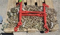2--5400lb 5/16" Ratchet Binders w/ Chains