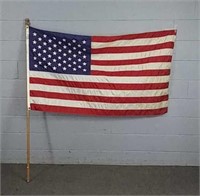 3 X 5 American Flag W/ Pole