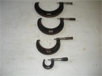 (4) Micrometers 1",3",4", and 5"