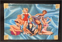 Retro look metal sign of  Pin-up Girls - WB