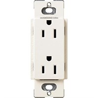 Lutron Claro Duplex Receptacle, 15-Amp,