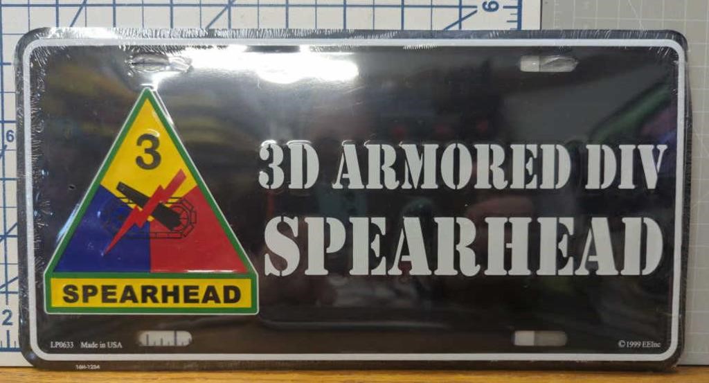 Third armored division spearhead USA made license