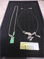 (2) Frog Necklaces