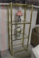 Glass & Brass Shelf: