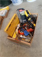 Tool lot- Clamp, Ball Hitch, Tape Measure