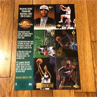 1995 Skybox Premium Uncut Promo NBA Trading Cards