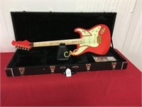 Burns Cobra Red Dx-Guards Red Guitar w/Case