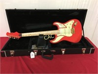 Burns Cobra Red DX-Guards Red Guitar w/Case