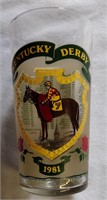 1981 Kentucky Derby Glass Churchill Downs!