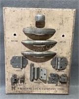 National Lock Company Door Hardware Display