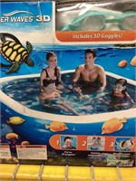 Family/Kids Pool With Goggles 90"x90"x22”