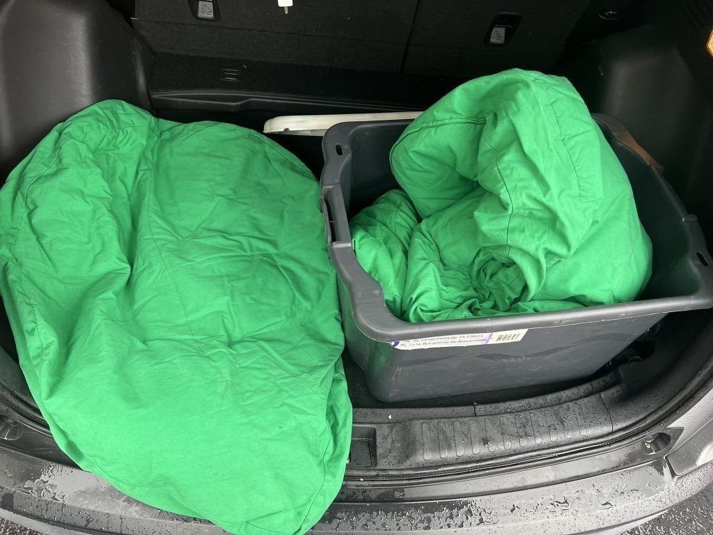 LARGE LEAF PILLOWS (AT PUBLIC STORAGE)