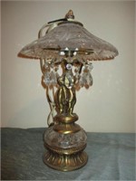 brass cherub lamp