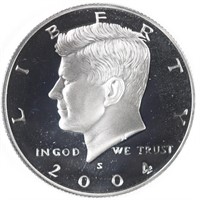2004-S 90% Silver Proof Kennedy Half Dollar