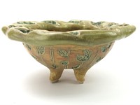 Art Impression Pottery Footed Bowl