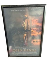 Kevin Costner signed Open Range poster