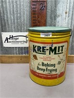 KRE-MIT VEGETABLE SHORTNING CAN, HOLDS 50 LB