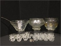 Vintage Glass Punch Bowls