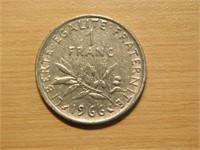 1 Franc 1966 5ème République 1959-2002