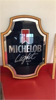 1989 Michelob Light bar mirror approx 23x18
