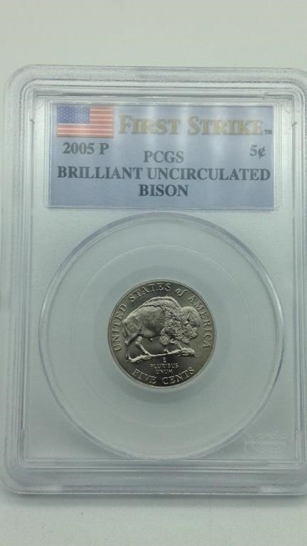 2005P PCGS BU Bison Nickel